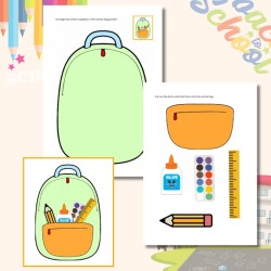 School Supplies Worksheets
