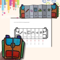 School Supplies Worksheets