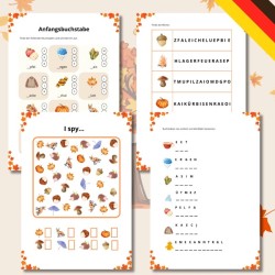 Herbst - karty pracy