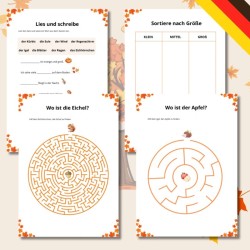 Herbst - karty pracy