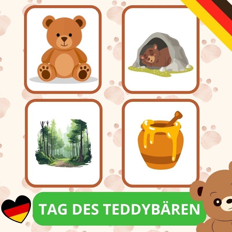 Zestaw Tag des Teddybaren