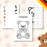 Zestaw Tag des Teddybaren