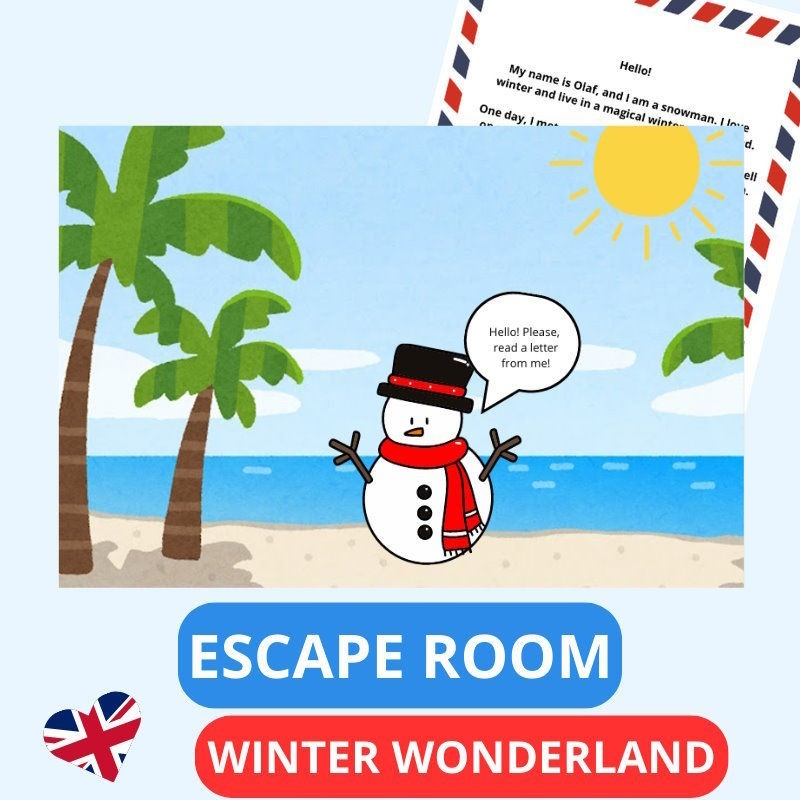 Winter Escape Room - Fun English Learning Adventure Winter Escape Room - Fun English Learning Adventure