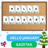 Gazetka ścienna Hello January - język angielski - EduBazarek