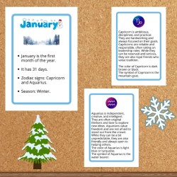 Gazetka ścienna Hello January - język angielski - EduBazarek