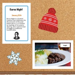 Gazetka ścienna Hello January - język angielski - EduBazarek