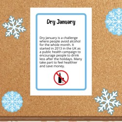 Gazetka ścienna Hello January - język angielski - EduBazarek