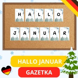 Gazetka Hallo Januar - język niemiecki - EduBazarek