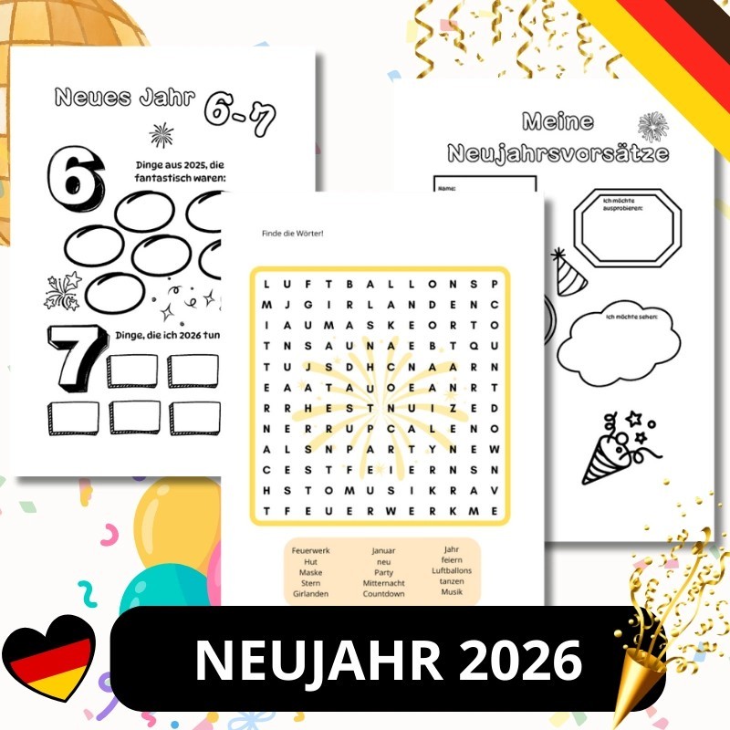 Zestaw Neujahr 2026 - język niemiecki - EduBazarek