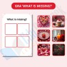 Zestaw do nauki angielskiego dla dzieci – walentynkowa edycja dla nauczycieli, flashcards, gry edukacyjne, memory, domino, snap