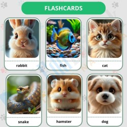 Zestaw edukacyjny Pets Zwierzęta domowe – materiały dla nauczycieli angielskiego dla dzieci (flashcards, gry)