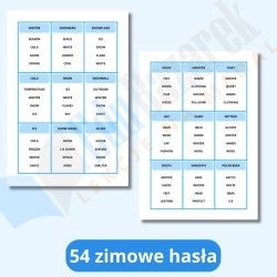 Taboo winter edition  – zabawa i nauka słówek angielskich w temacie zimy