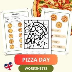Zestaw Ćwiczeń Angielski dla Dzieci – Pizza Day | Nauka przez Zabawy i Gry