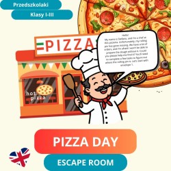 Escape Room dla Dzieci - Pizza Przygoda z Szefem Stefano | Rozwiąż Zagadki i Znajdź Wałek!