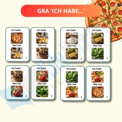 Tag der Pizza – Zestaw edukacyjny dla nauczycieli niemieckiego: Flashcards, Memory, Kółko-krzyżyk, Sudoku i więcej