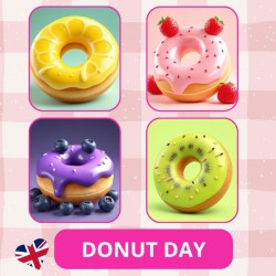 Zestaw do nauki języka angielskiego na Donut Day