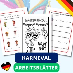 Karneval – Arbeitsblätter