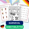 Karneval – Arbeitsblätter