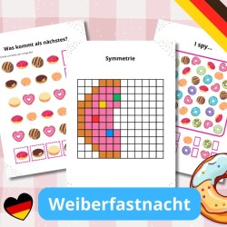 Weiberfastnacht - karty pracy