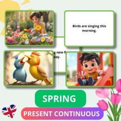 Spring - zdania w Present Continuous
