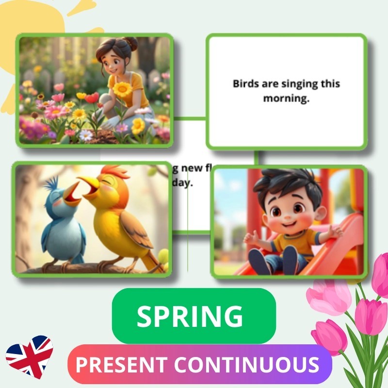 Spring - zdania w Present Continuous