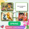 Spring - zdania w Present Continuous