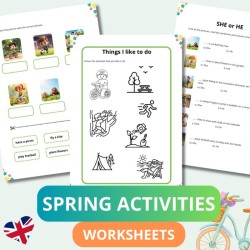 Spring activities  - karty pracy