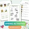 Spring activities  - karty pracy