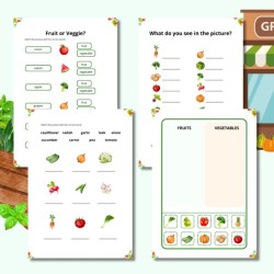 Vegetables Worksheets - zestaw ćwiczeń do nauki angielskiego