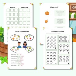 Vegetables Worksheets - zestaw ćwiczeń do nauki angielskiego