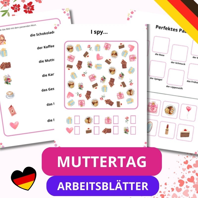 Muttertag - karty pracy Muttertag - karty pracy