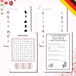 Muttertag - karty pracy