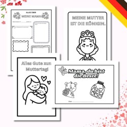 Muttertag - karty pracy
