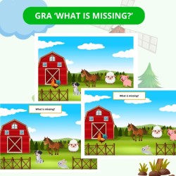 Zestaw On the Farm (Farm Animals) - materiały do nauki angielskiego dla dzieci