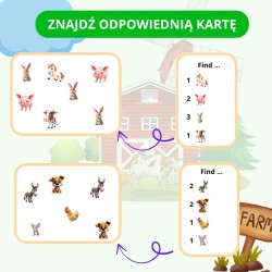 Zestaw On the Farm (Farm Animals) - materiały do nauki angielskiego dla dzieci